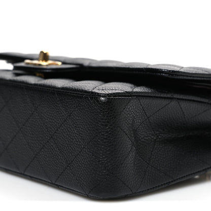 Chanel Caviar Quilted Medium Double Flap Black 10 of 11