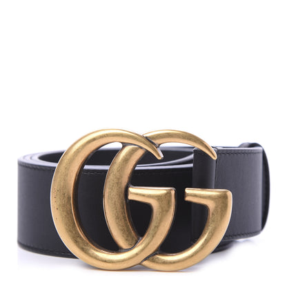 Gucci Calfskin Double G 40mm Belt 80 32 Black 1 of 5