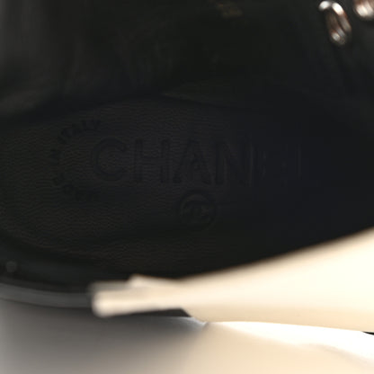 Chanel Patent Button CC Short Boots 35 Black White 7 of 10