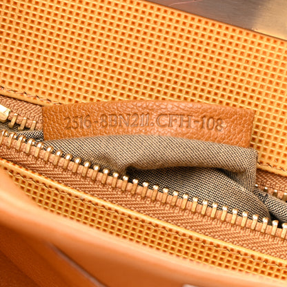 Fendi Goatskin Medium Peekaboo Iconic Satchel Camel 8 of 20