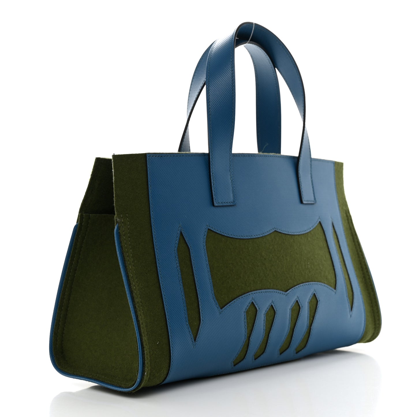 Epsom Feutre Petit H Decoupe Basse PM Skeleton Tote Bleu de Galice Canopee