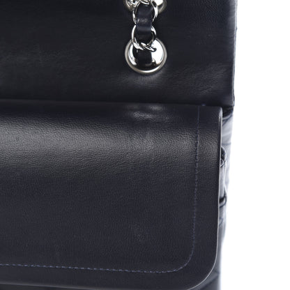 Chanel Lambskin Quilted Medium Double Flap Navy 11 of 15