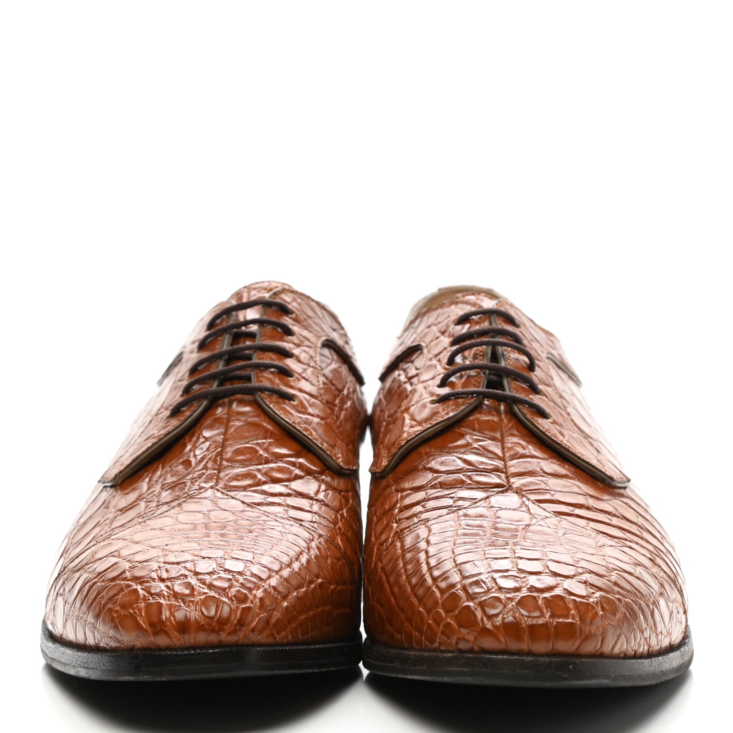 Gucci Crocodile Mens Loafers 9 Brown 2 of 7