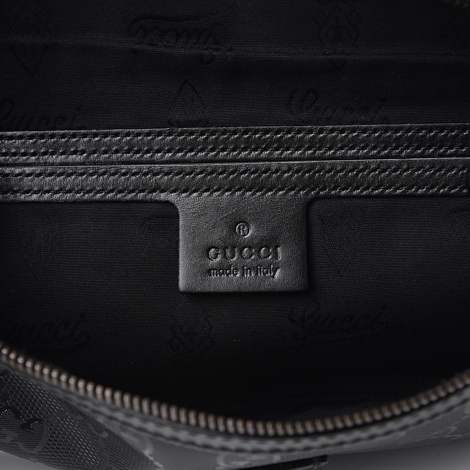 Gucci Imprime Monogram Belt Bag Black 6 of 10