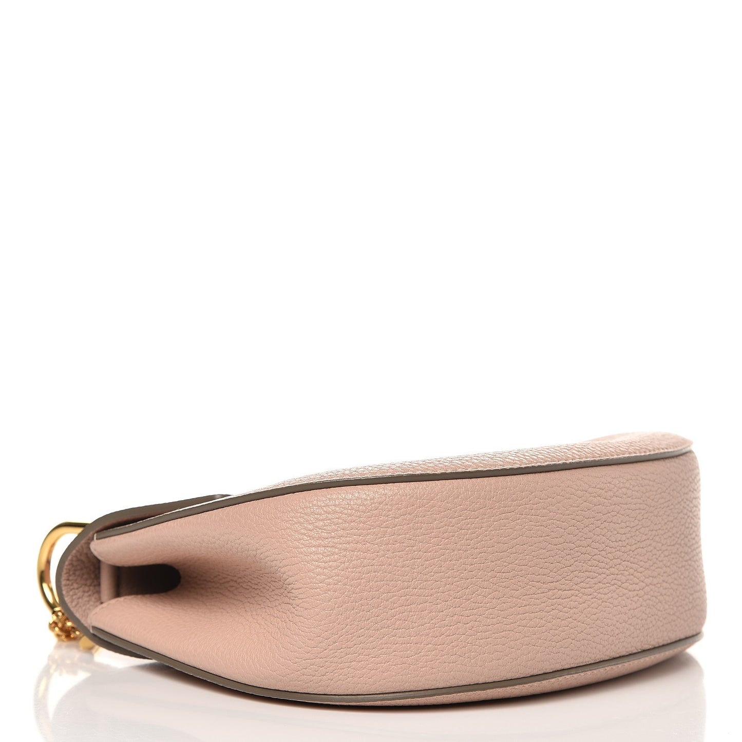 Grained Lambskin Drew Shoulder Bag Cement Pink