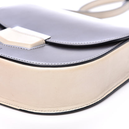 Celine Glazed Calfskin Small Bi-Color Trotteur Dark Grey 10 of 11