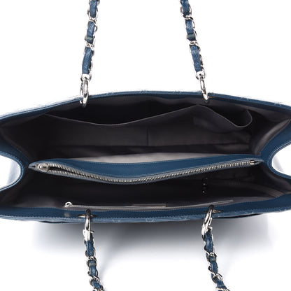 Chanel Caviar Quilted XL Grand Shopping Tote GST Dark Blue 5 of 12