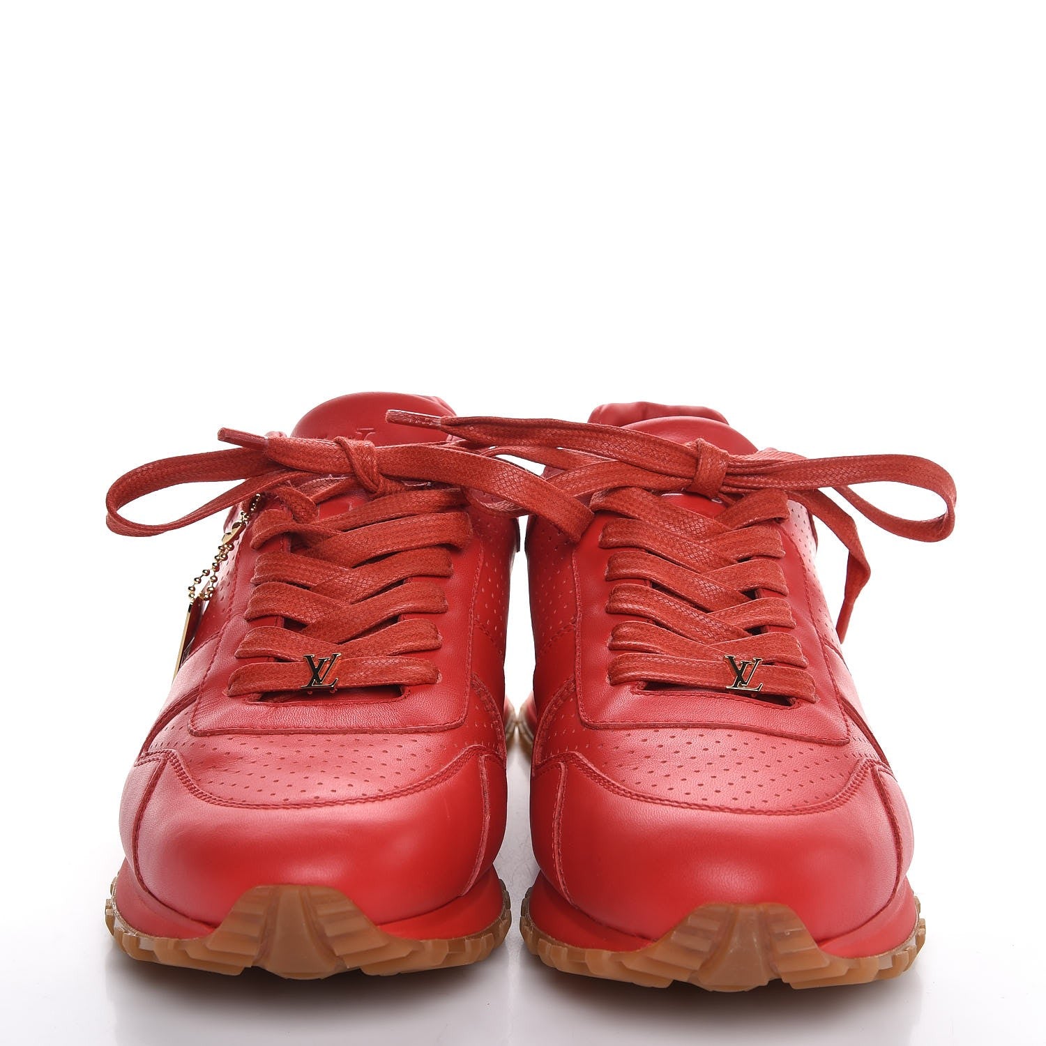 Louis Vuitton X SUPREME Calfskin Run Away Sneakers 7 Red 2 of 9
