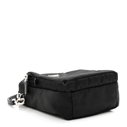Prada Tessuto Nylon Saffiano Vertical Wristlet Pouch Black 4 of 6