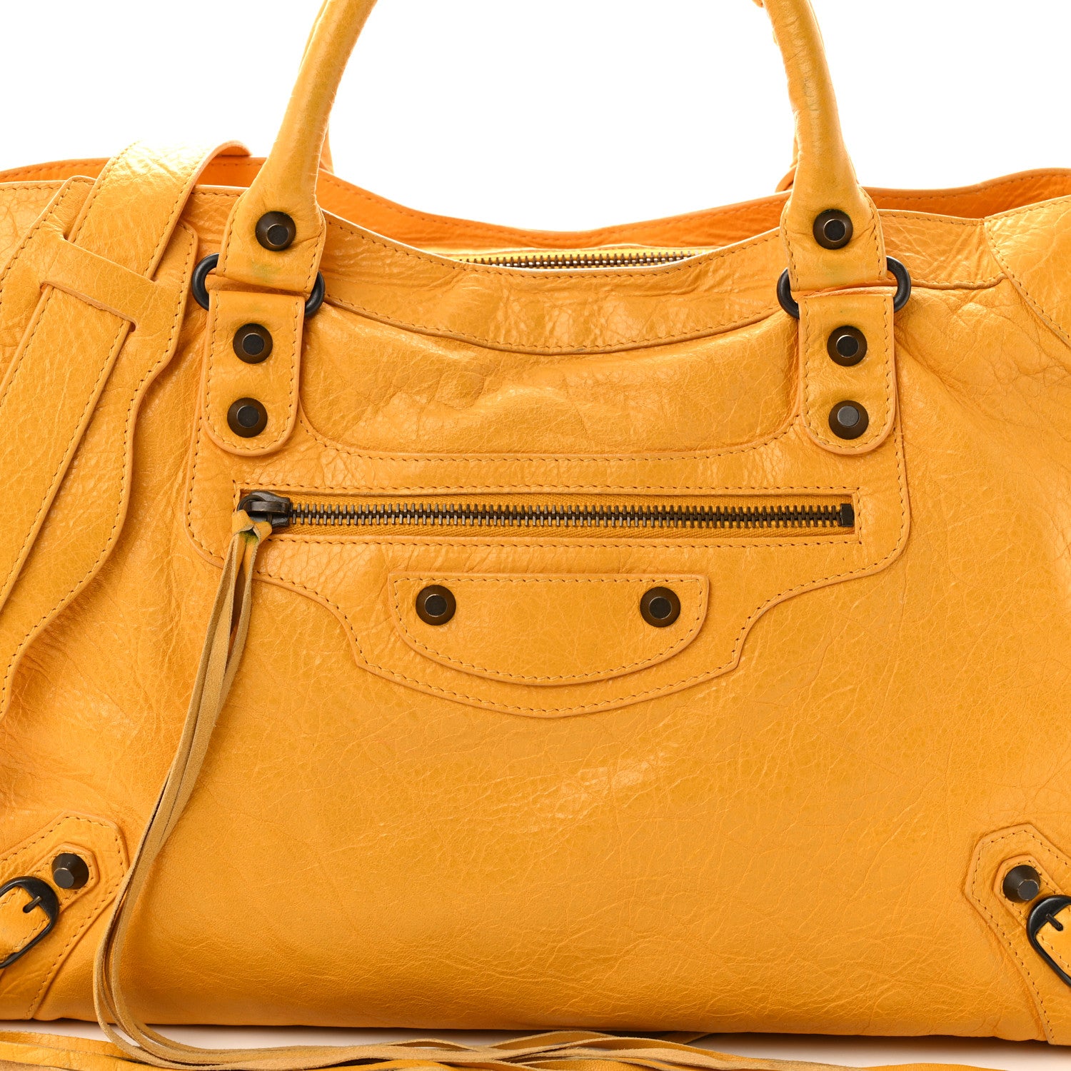 Balenciaga Agneau Classic Hardware City Jaune Moutarde 9 of 11