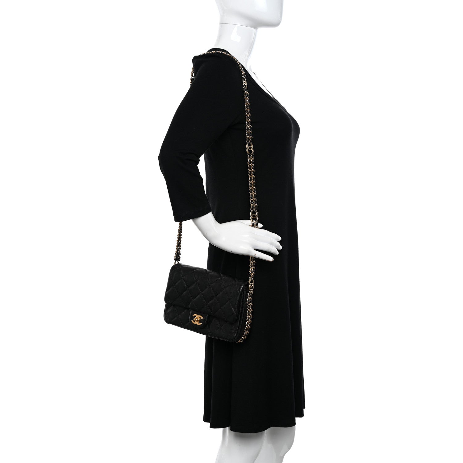 Chanel Caviar Quilted Mini CC You Flap Black 2 of 11
