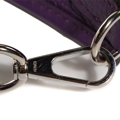 Hermes Taurillon Clemence Evelyne TPM Ultraviolet 13 of 16