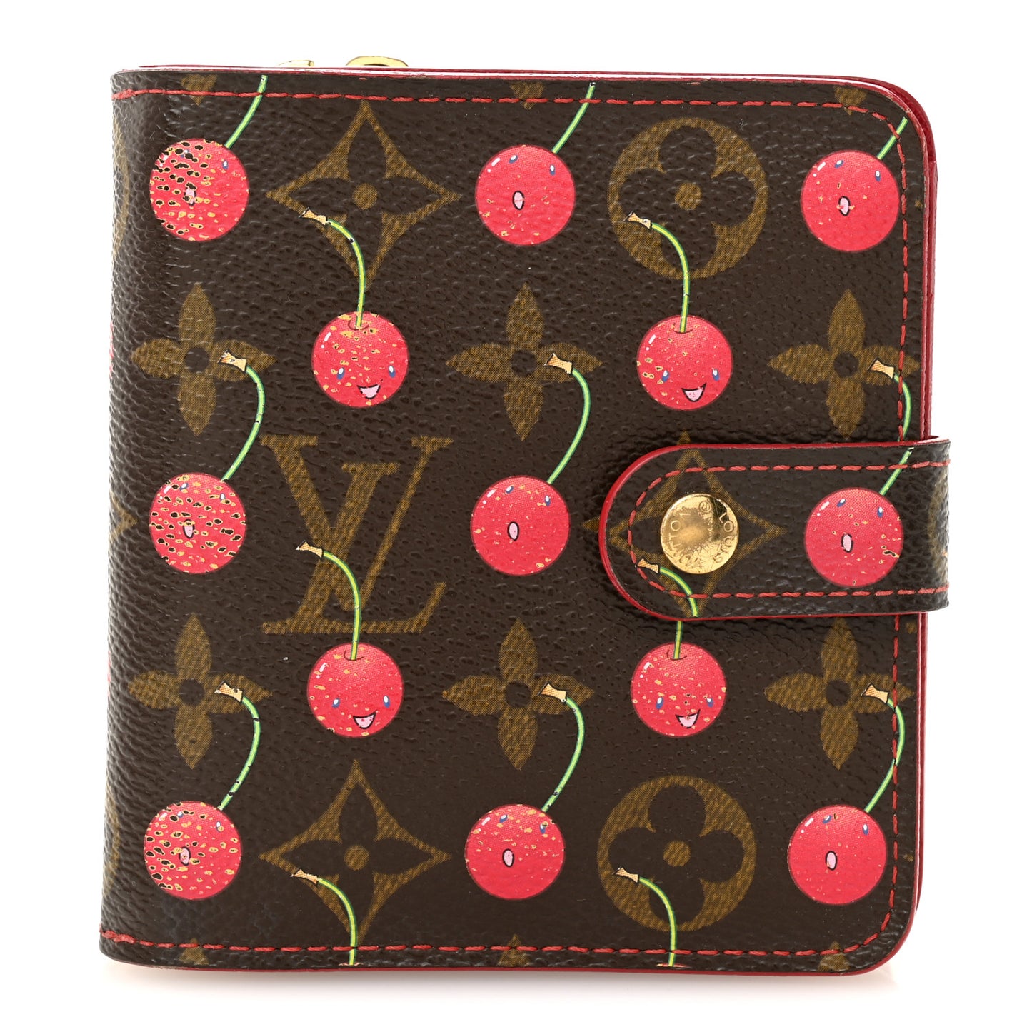 Monogram Cerises Compact Zippe Wallet