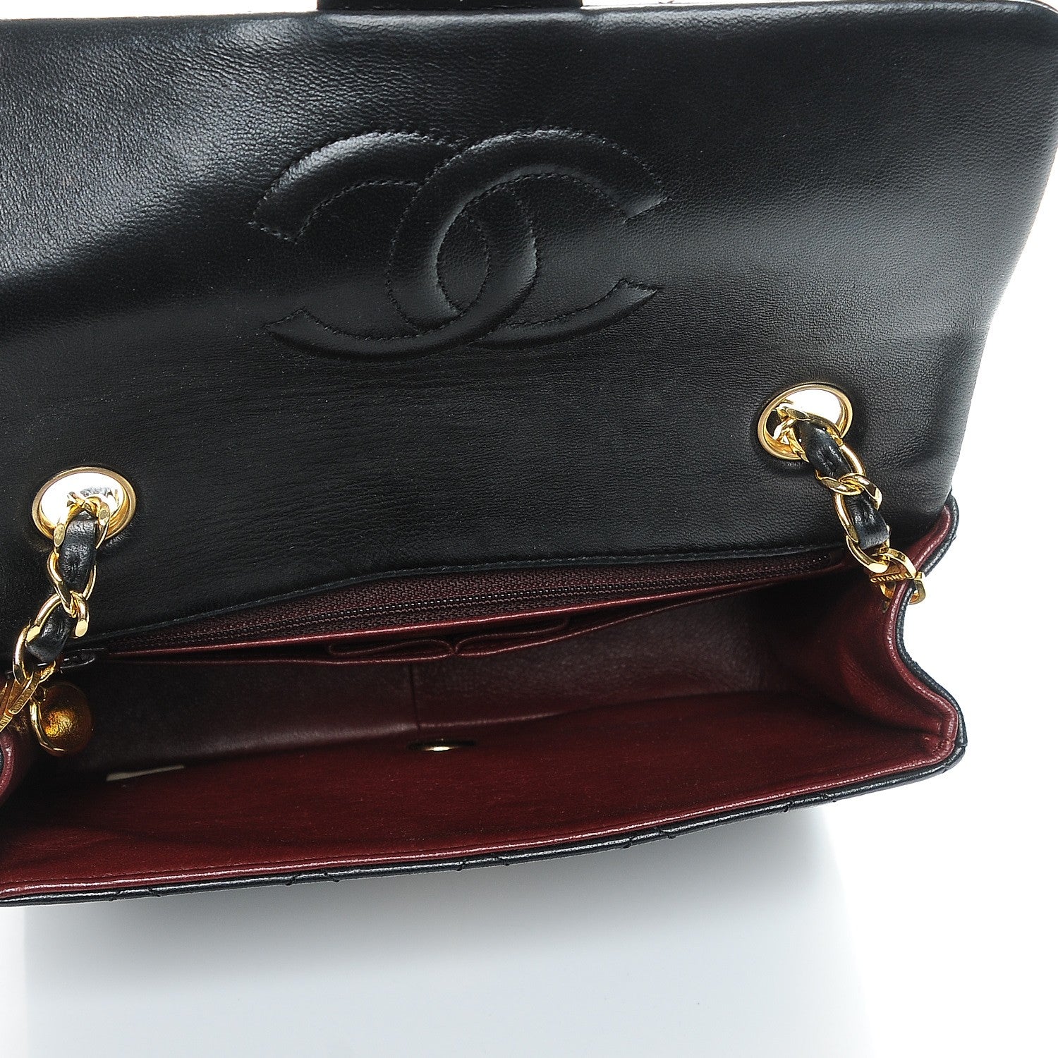 Chanel Lambskin Quilted Small Single Flap Black 5 of 9