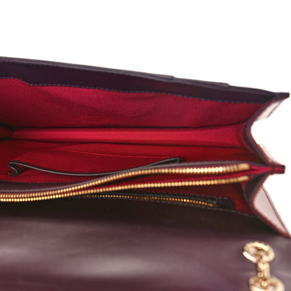 Bulgari Calfskin Serpenti Forever Shoulder Bag Plum 6 of 9