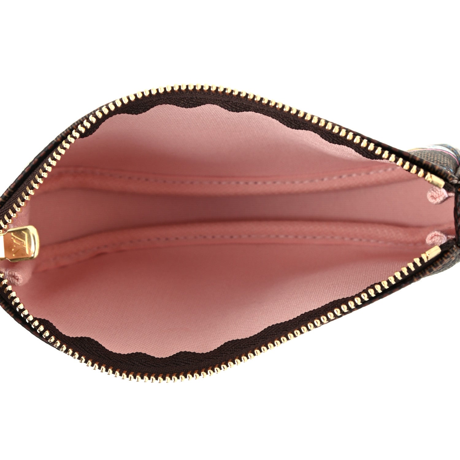 Louis Vuitton Damier Ebene 2020 Christmas Animation Big Wheel Mini Pochette Accessories Rose Ballerine 4 of 4