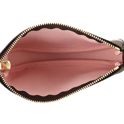 Louis Vuitton Damier Ebene 2020 Christmas Animation Big Wheel Mini Pochette Accessories Rose Ballerine 4 of 4