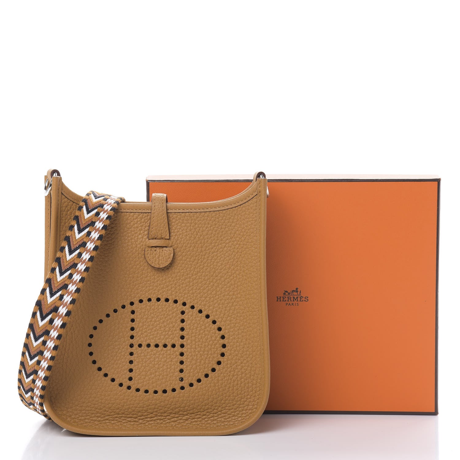 Hermes Taurillon Clemence Allegro Evelyne TPM Sesame 11 of 11