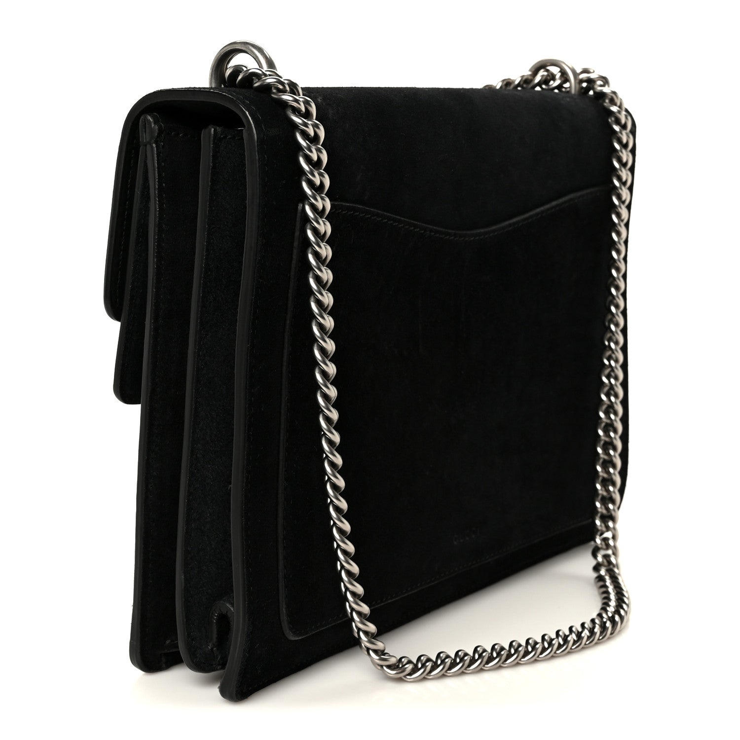 Gucci Suede Medium Dionysus Shoulder Bag Black 3 of 10