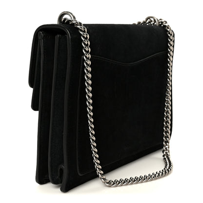 Gucci Suede Medium Dionysus Shoulder Bag Black 3 of 10
