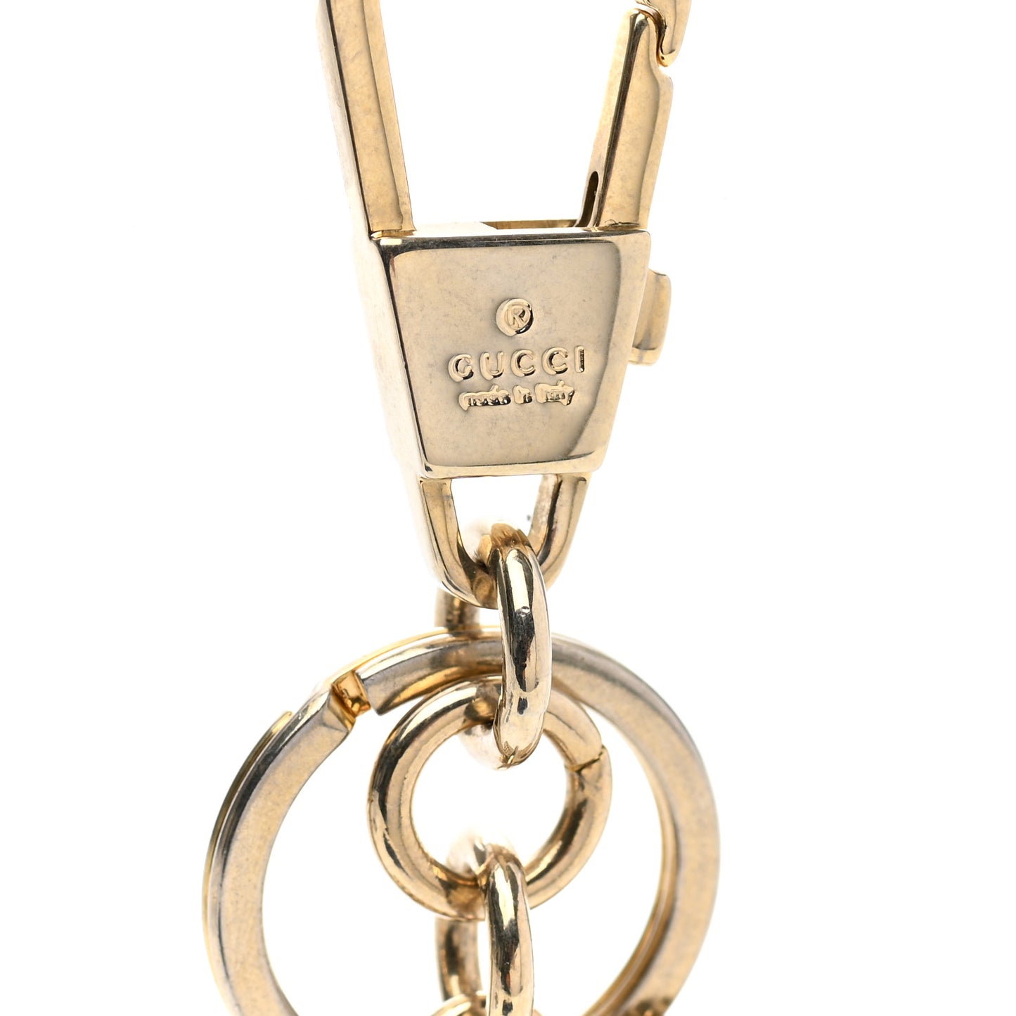 Torchon Double G Key Chain Gold