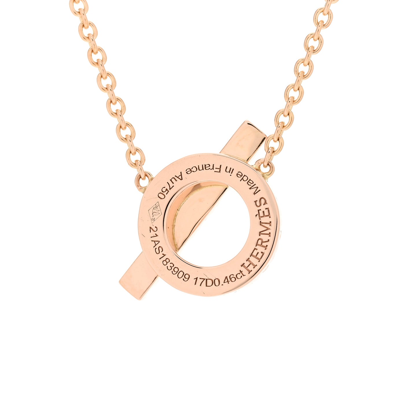 18K Rose Gold Diamond Finesse Pendant Necklace