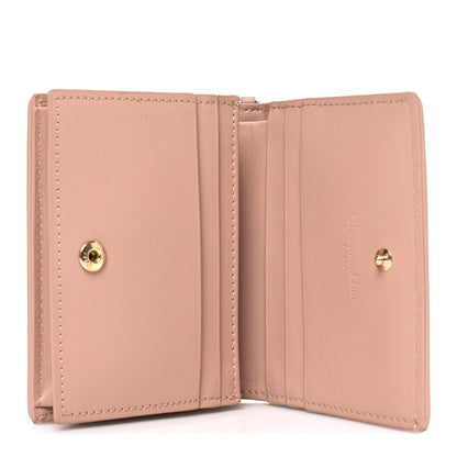 Christian Dior Lambskin Cannage Mini Lady Dior Wallet Rose Des Vents 5 of 7