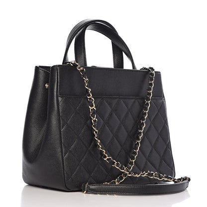 Chanel Caviar Quilted Small Business Affinity Shopping Bag Black 3 of 11