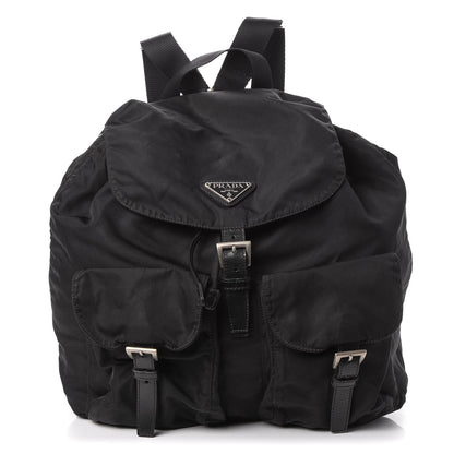 Prada Nylon Vela Medium Backpack Black 1 of 11