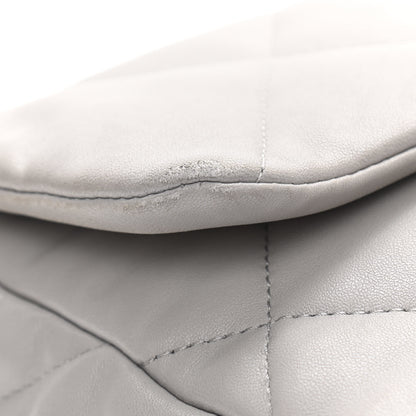 Chanel Lambskin Quilted Medium Chanel 19 Flap Grey 15 of 16