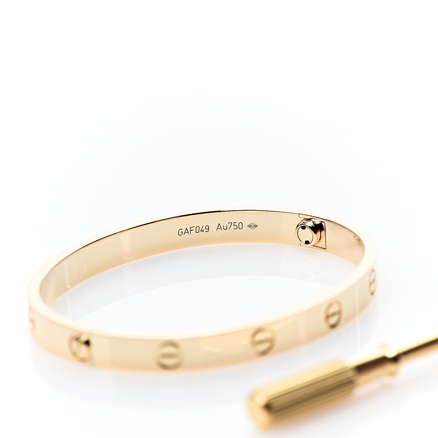 Cartier 18K Yellow Gold LOVE Bracelet 17 4 of 6
