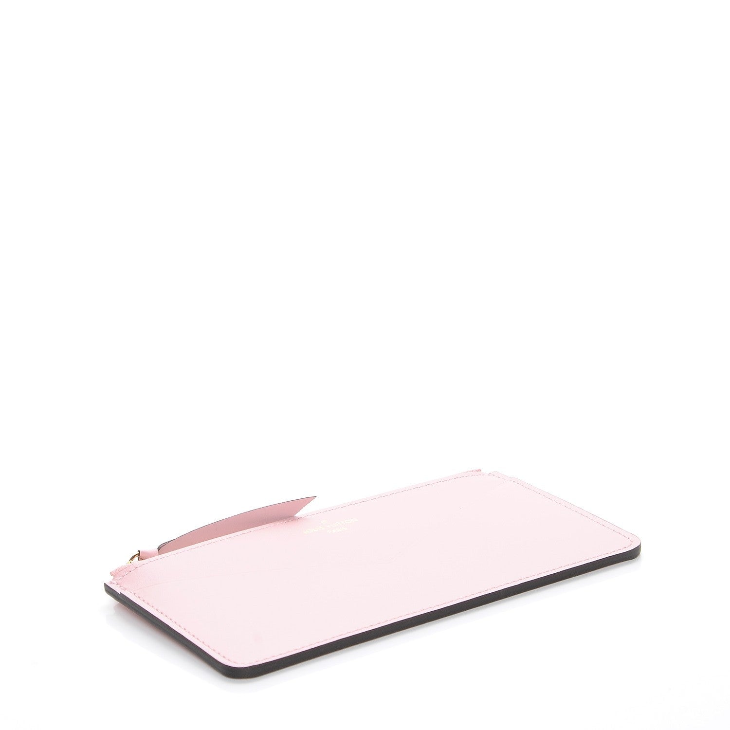 Louis Vuitton Calfskin Jeanne Wallet Zippered Insert Rose Ballerine 4 of 7