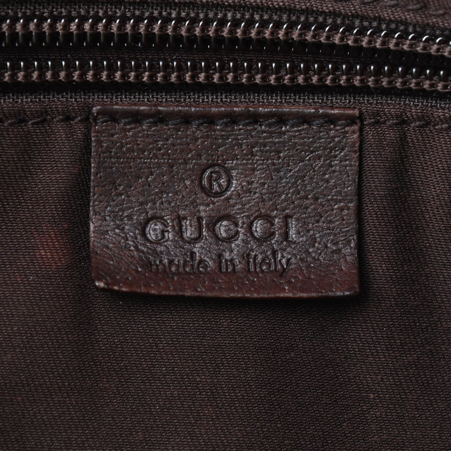 Gucci GG Monogram Medium Web Handle Bucket Tote Dark Brown 6 of 11