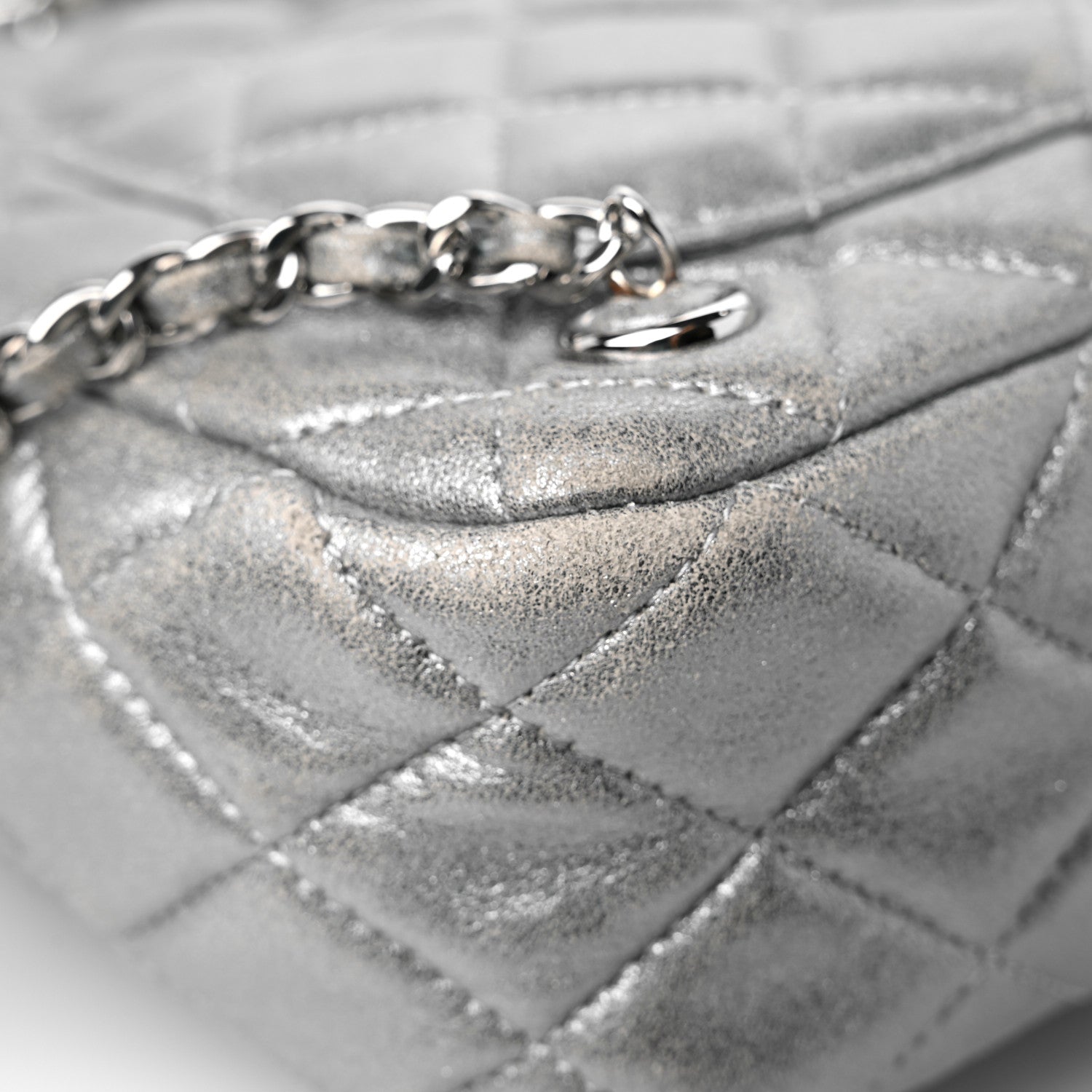 Chanel Metallic Lambskin Quilted Small In Seoul Backpack Silver 10 of 12