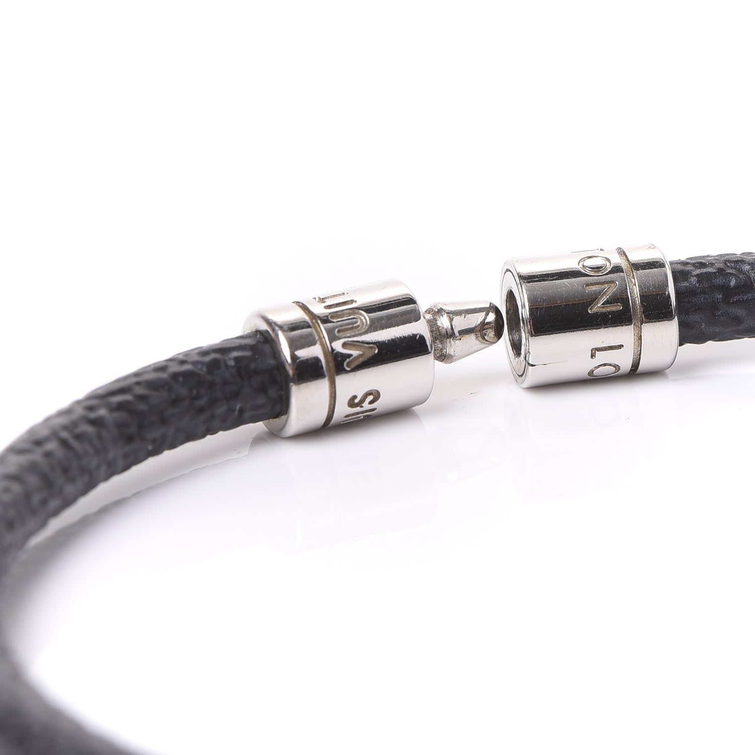 Louis Vuitton Damier Graphite Keep It Bracelet 19 3 of 5