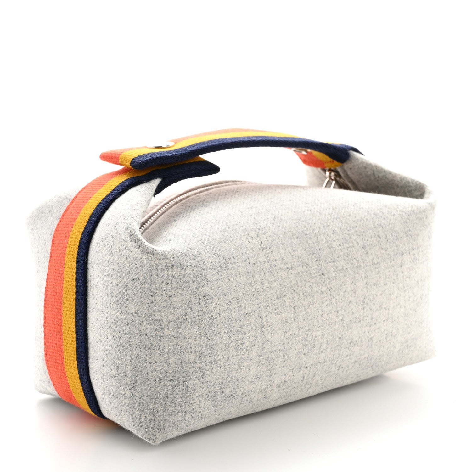 Hermes Canvas Small Bride-A-Brac Pouch Gris Flanelle 3 of 11