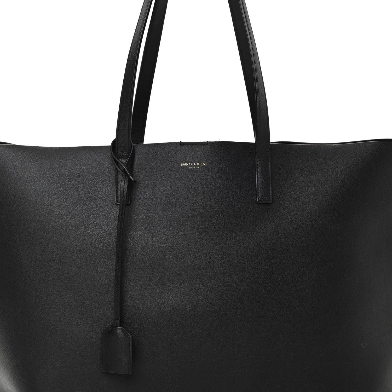 Saint Laurent Calfskin Large Shopping Tote Black 9 of 16
