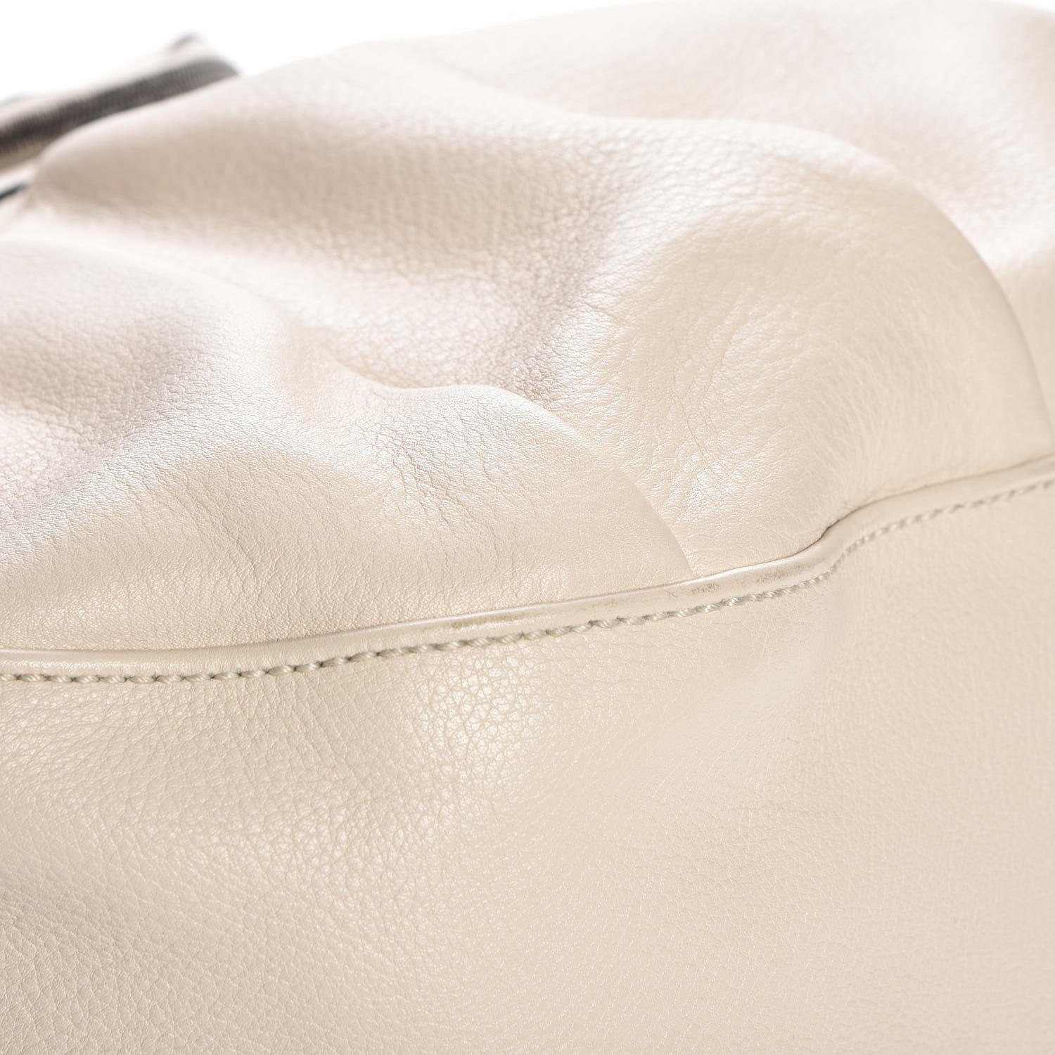 Gucci Pebbled Calfskin Medium Icon Bit Shoulder Bag Ivory 9 of 11