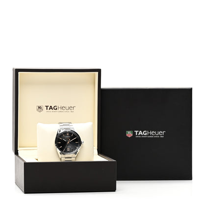 Tag Heuer Stainless Steel 39mm Carrera Caliber 5 Automatic Watch Black WBN2113 5 of 5