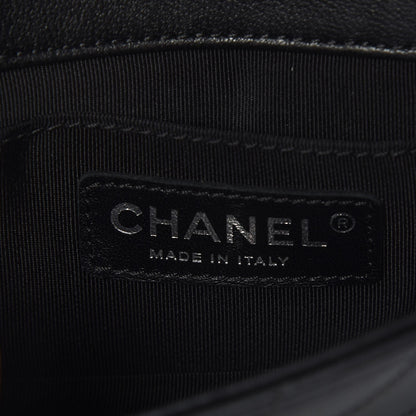 Chanel Calfskin Chevron Quilted Mini Flap Black 6 of 8