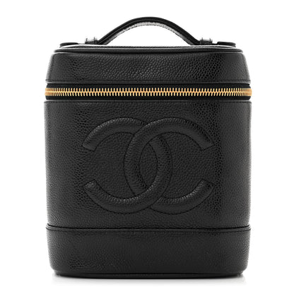 Chanel Caviar Vanity Cosmetic Case Black 1 of 11