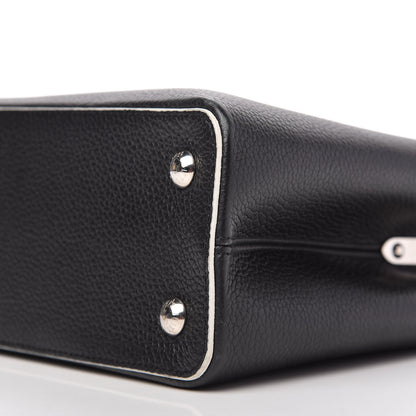Louis Vuitton Taurillon Stitched Capucines PM Black 6 of 10
