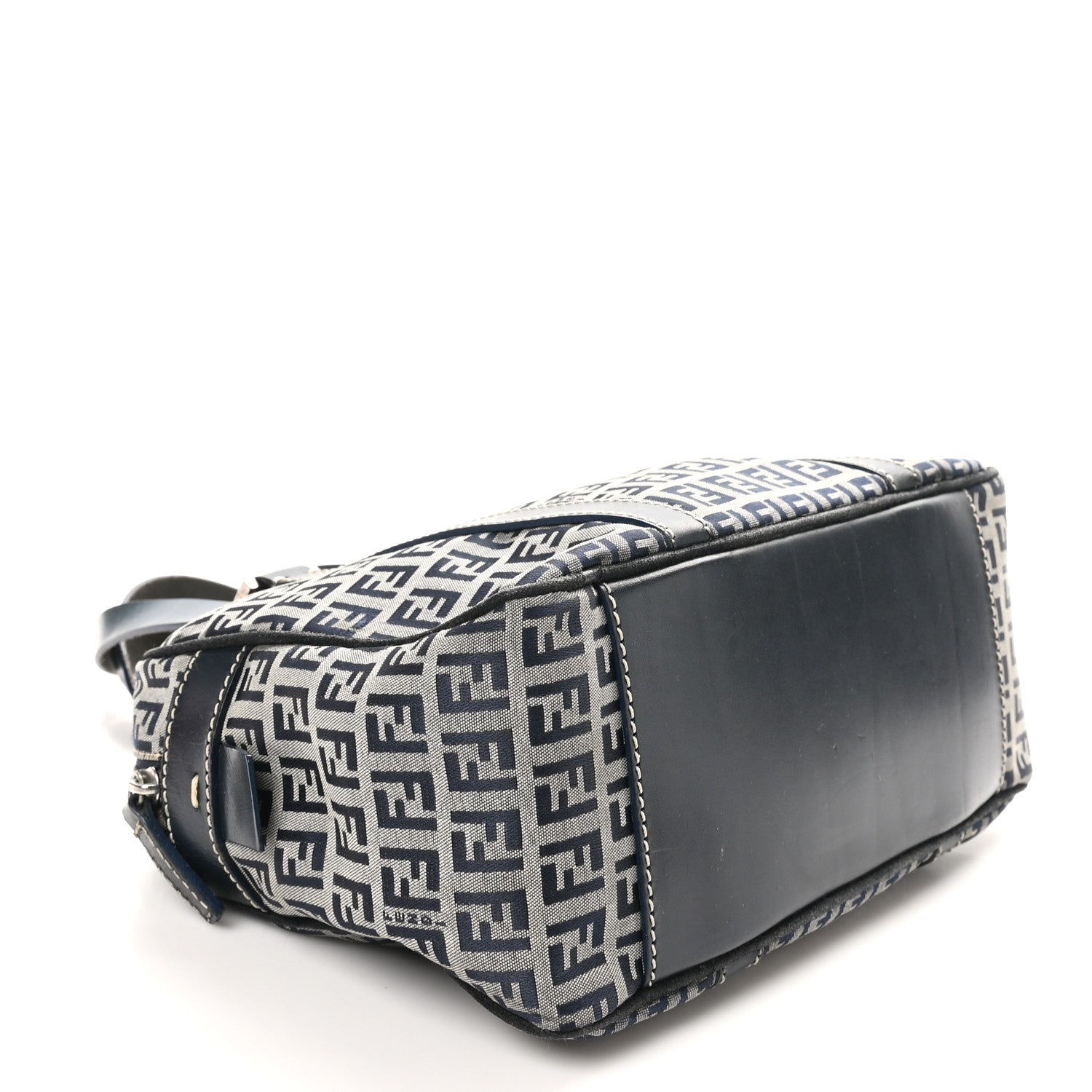 Fendi Zucca Boston Navy 4 of 9