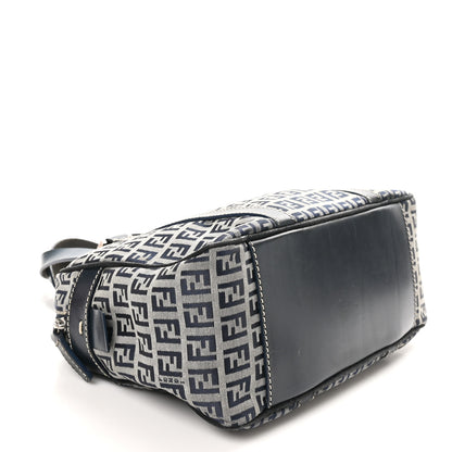 Fendi Zucca Boston Navy 4 of 9