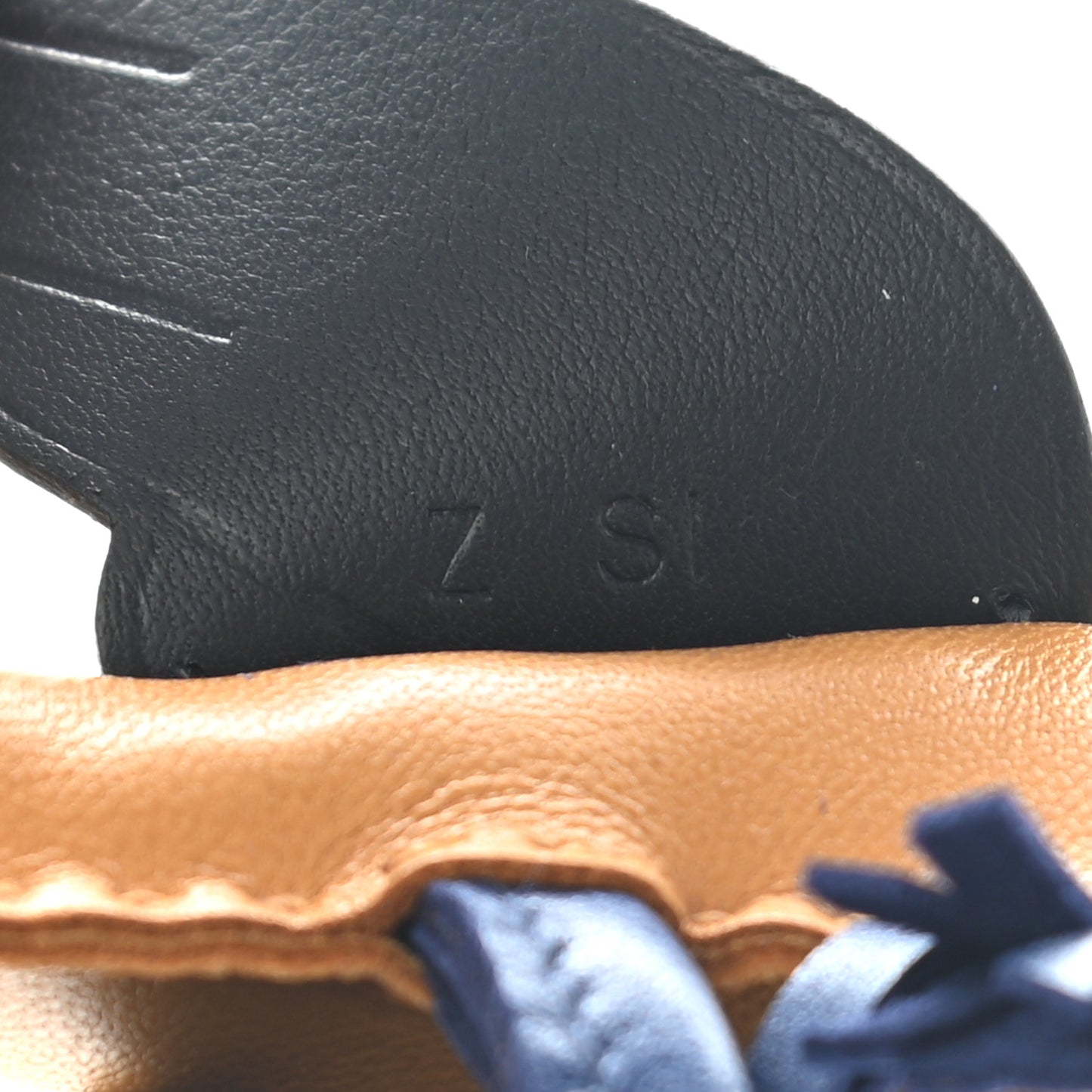 Milo Lambskin Grigri Rodeo Pegase Horse Bag Charm PM Sesame Black Bleu Saphir