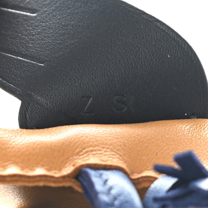 Hermes Milo Lambskin Grigri Rodeo Pegase Horse Bag Charm PM Sesame Black Bleu Saphir 4 of 5