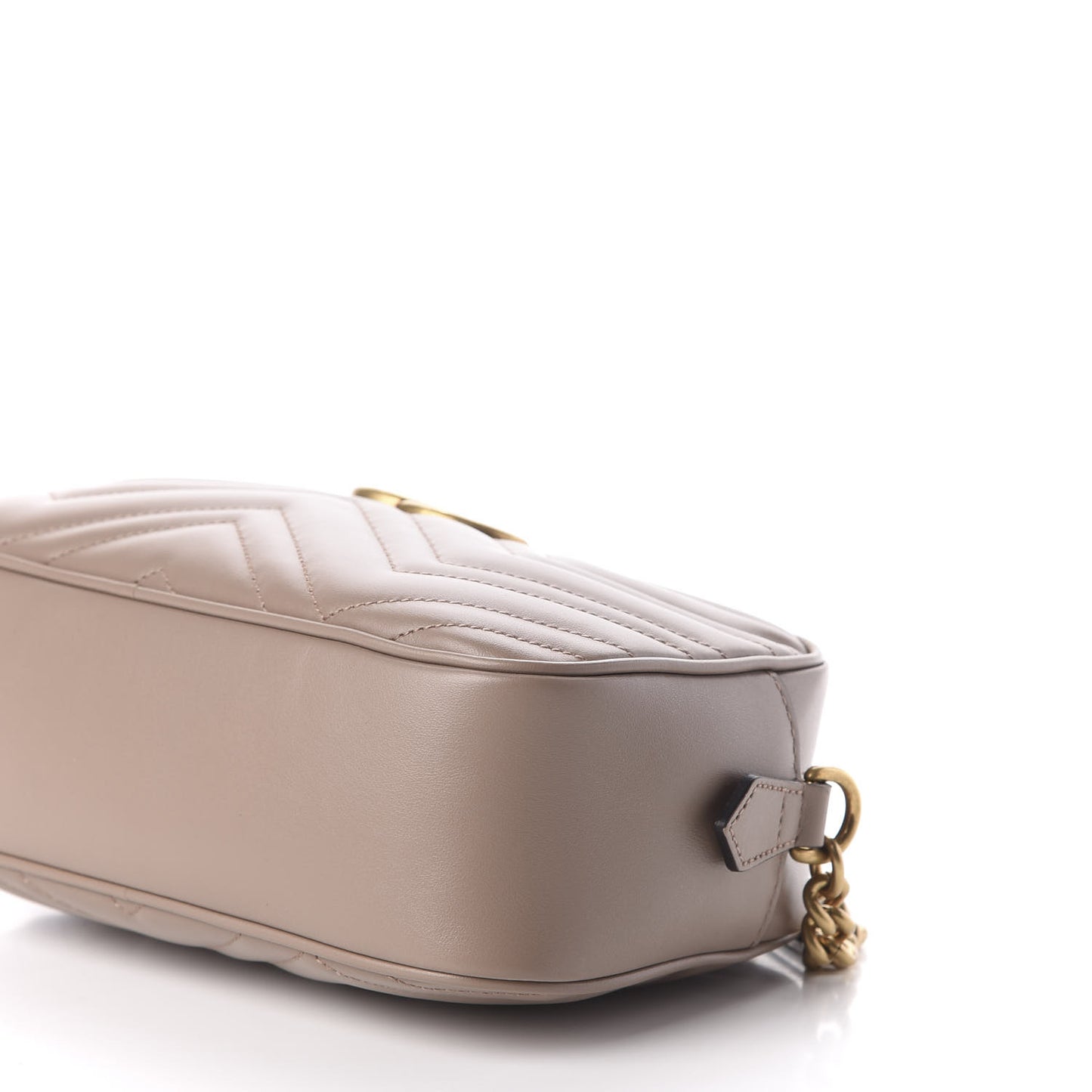 Calfskin Matelasse Small GG Marmont Chain Shoulder Bag Porcelain Rose