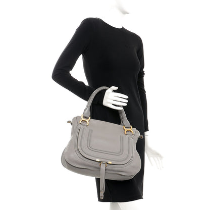 Chloe Calfskin Medium Marcie Satchel Cashmere Grey 3 of 13