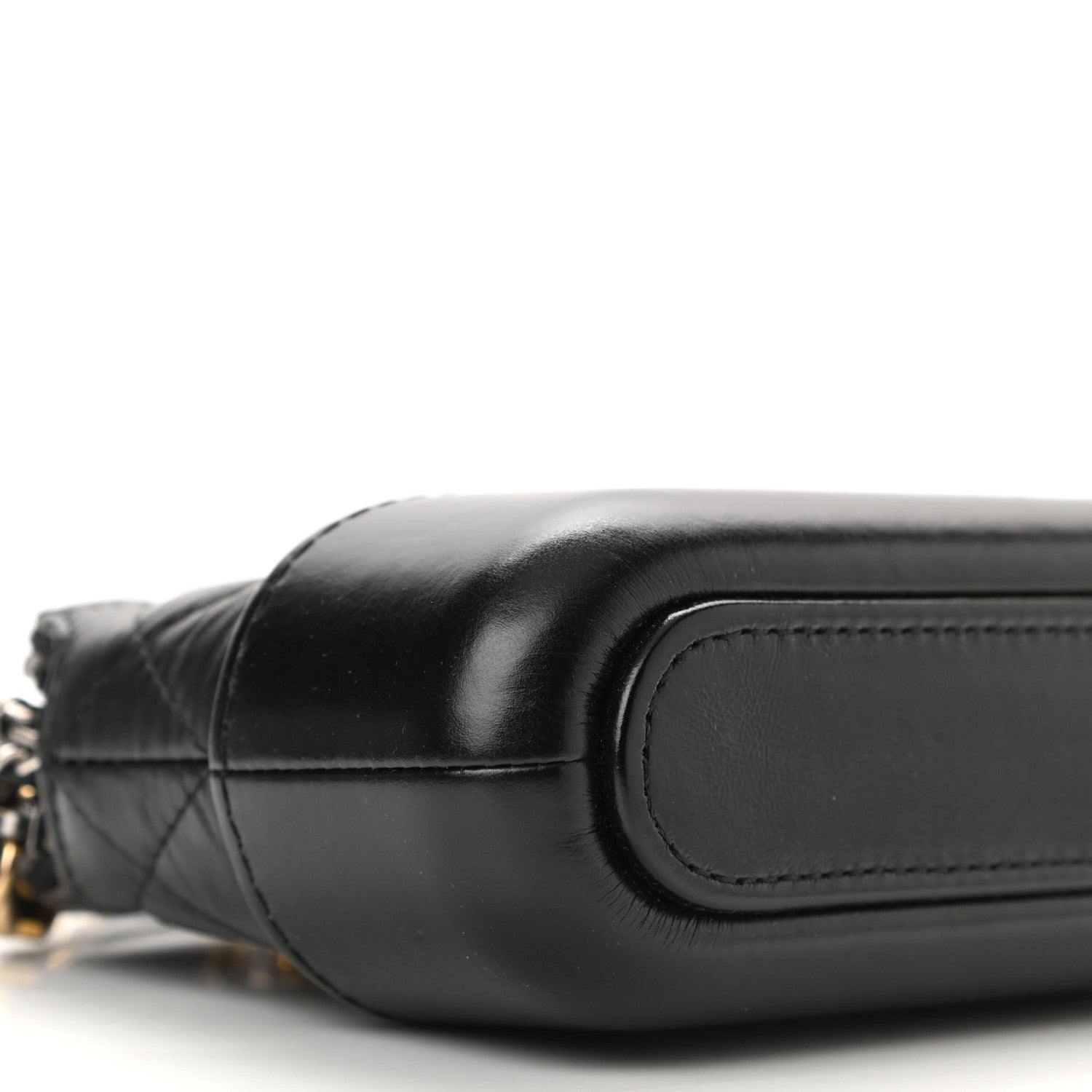 Chanel Aged Calfskin Quilted Small Gabrielle Clutch With Chain Black 10 of 11