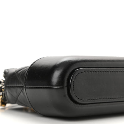 Chanel Aged Calfskin Quilted Small Gabrielle Clutch With Chain Black 10 of 11